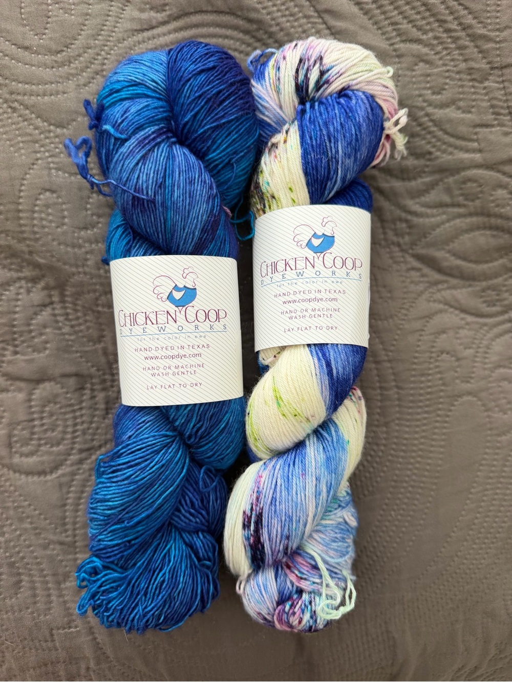Chicken coop luxury yarn Blue & Multi - Blue/Multi